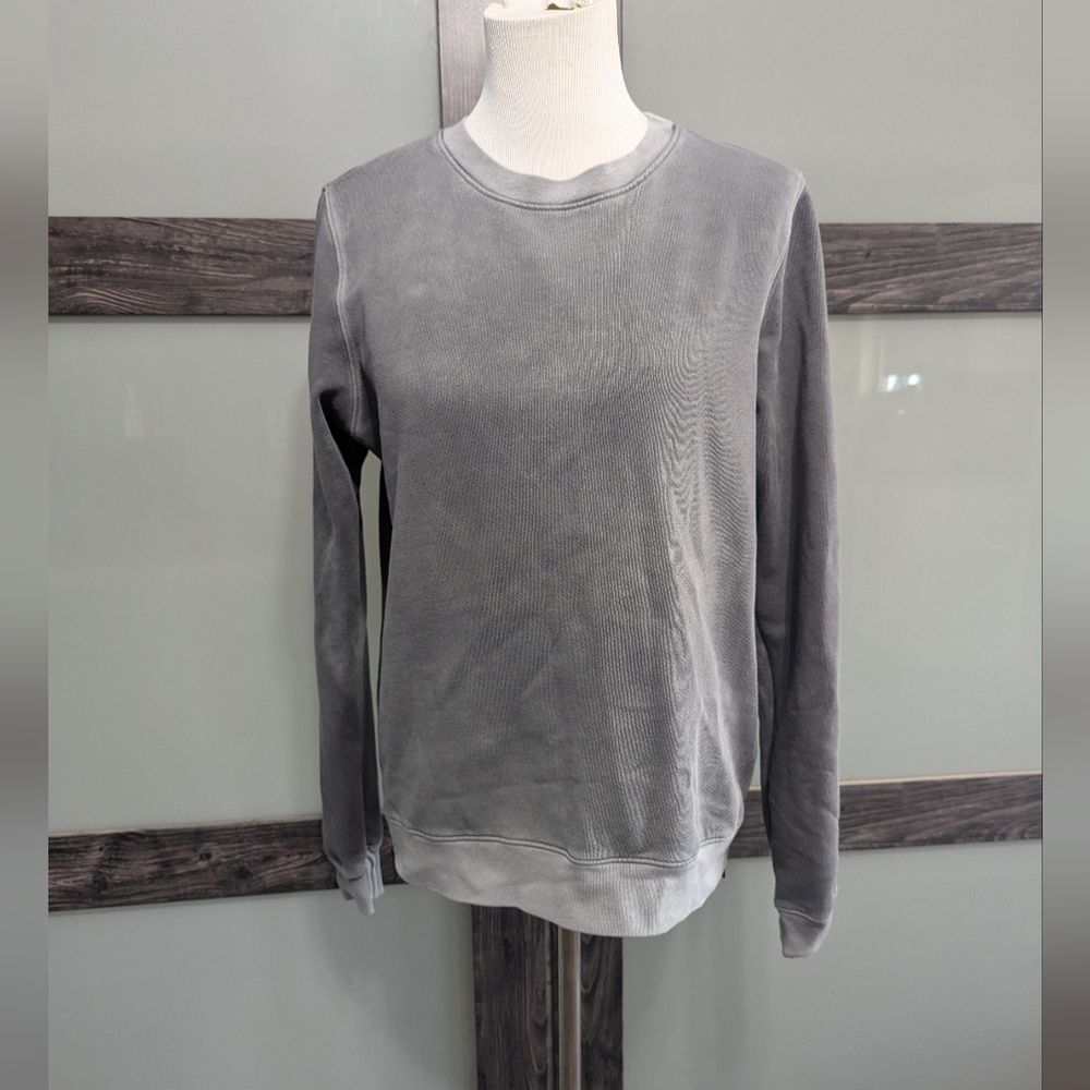 Cotton Citizen ombre zip side crew neck